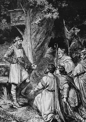 Henry the Fowler, Heinrich der Finkler or Heinrich der Vogler, 876 - July 2, 936, was the duke of Saxony from 912 and the elected king of East Francia, historical illustration ©Bildagentur-online/UIG/Leemage