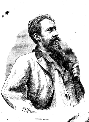 Constantin Meunier, 1831-1905, belgian painter and sculptor