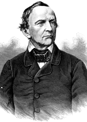 Ludwig I, King of Bavaria, portrait, historical illustration, 1880