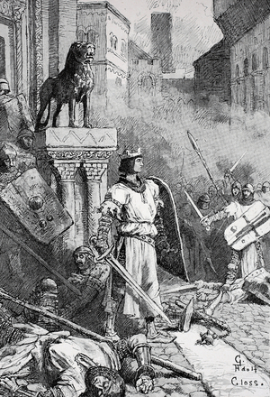 Henry V, 11 August 1081- 23 May 1125, was King of Germany and Holy Roman Emperor, historical illustration ©Bildagentur-online/UIG/Leemage