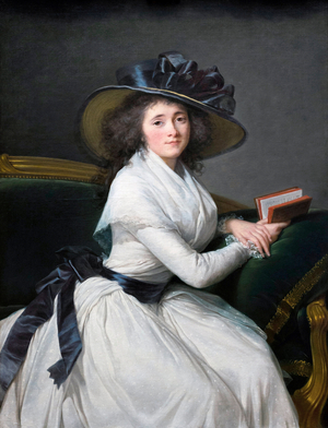 ""Portrait de la Comtesse de la Chatre (Marie Charlotte Louise Perrette Aglae Bontemps, 1762-1848)"" - Peinture d'Elisabeth Louise Vigee Le Brun (Vigee-Lebrun ou Vigee Lebrun) (1755-1842) 1789 Metropolitan museum of art, New York