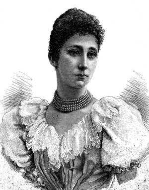 Louise Marie Therese d'Artois, 1819 - 1864, Regent of the Duchy of Parma, Piacenza and Guastella, historical illustration circa 1893