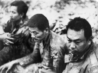 Saigon army officers captured in Southern Laos, 1971 (photo)