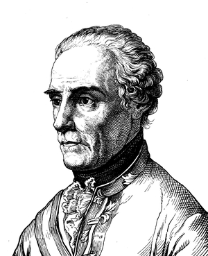 Gideon Ernst Freiherr von Laudon, 1716 - 1790, Austrian general, portrait, historical illustration, 1880
