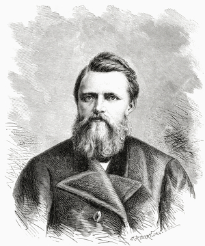 Paul Friedrich August Hegemann, Captain Of The Hansa On The Second German North Polar Expedition In 1869. From El Mundo En La Mano Published 1875