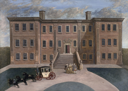 Calke Abbey, 1823 (gouache on paper)
