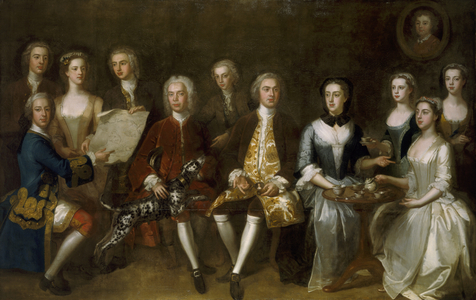 The Family of Sir John and Lady Cust (oil on canvas)