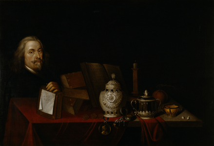 The Artist with Still Life, 1678 (oil on canvas)