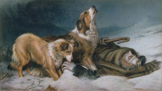 Faithful unto Death (oil on canvas)