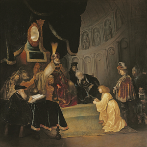 Daniel Before Nebuchadnezzar (oil on canvas)