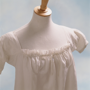A white nightgown from the Killerton Costume Collection (linen)