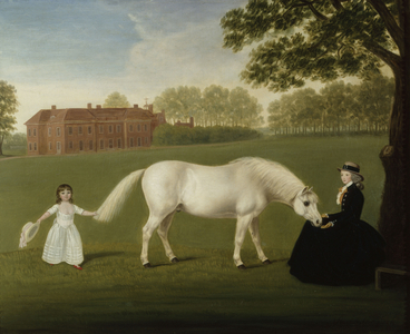 Lady Stawell and her daughter, Mary Legge, later Lady Sherborne (oil on canvas)