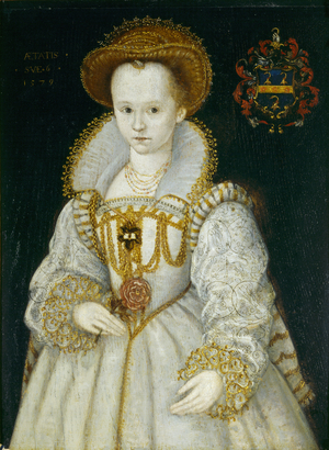 Chrysogona Baker, Lady Dacre (1572/3 - 1616) as a Child, aged 6