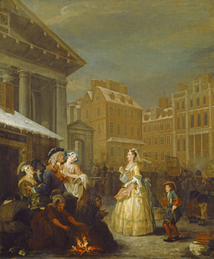 The Four Times of Day: Morning, 1736 (oil on canvas)