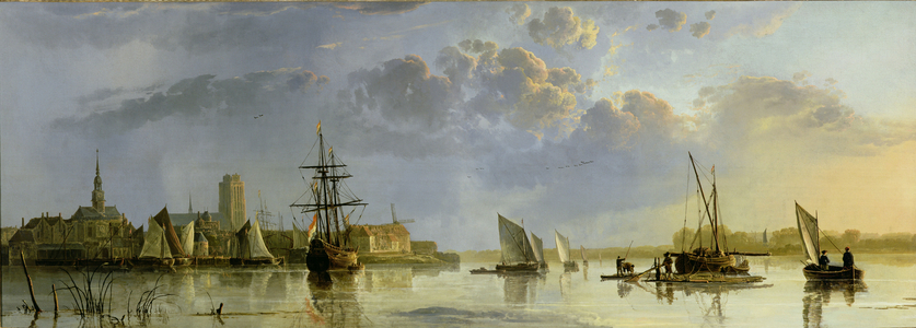 View of Dordrecht (oil on canvas)