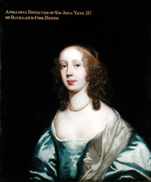 Portrait of Apollonia, daughter of Sir John Yate (oil on canvas)