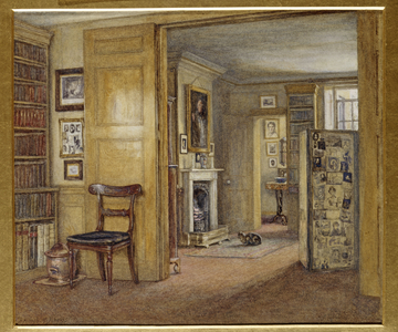 The Back Dining Room, June 1881 (w/c on paper)
