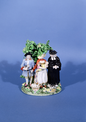 The Tithe Pig, Derby group, c.1775 (porcelain)