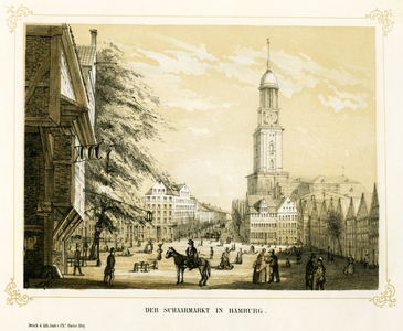 Germany, Hamburg, 1850s (engraving)