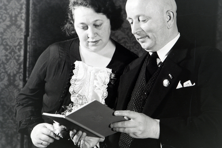 The parents of an extended family at the concession oh the Honour Cross, Germany 1930s