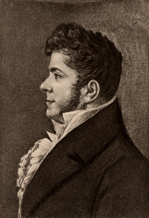 Stendhal, pseudonym of Henri Marie Beyle (1783-1842) French novelist, 19th century (lithograph)