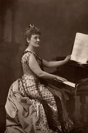 ""Madame Nordica (Lilian Norton) (1857-1914) American soprano.  (woodburytype)