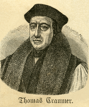 Thomas Cranmer (1489-1556), Archbishop of Canterbury, English Reformer, 1881 (engraving)