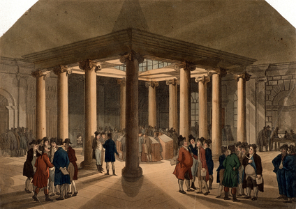 Coal Exchange, Thames Street, London, 1808-10 (aquatint)