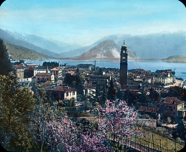 Vue de Verbania - Italy, view to Pallanza (now Verbania) and the Lake Maggiore, image date: circa 1910. Carl Simon Archive