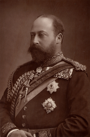 ""Edward VII (1841-1910) king of the United Kingdom from 1901, while still Prince of Wales. (woodburytype)