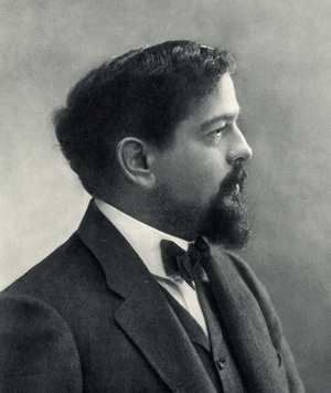 (Achille) Claude Debussy (1862-1919) French composer (b/w photo)