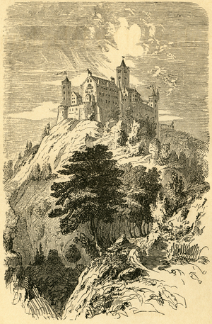 Wartbourg Castle- Germany, Thuringia, 1876 (engraving)