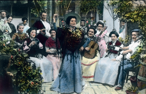 Chanteuse folklorique espagnole, 1940 - Spain, Spanish Folk singer, image date: 1940, Carl Simon Archive