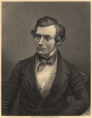 Thomas Graham (1805-1869) Scottish chemist who laid the foundations of physical chemistry, c.1860 (engraving)