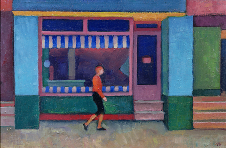 The Butcher's Shop, Chulmleigh, 2000 (oil on board)