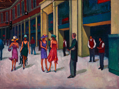 Waterloo, Ascot Week (oil on board)