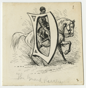 The Grand Review, illustration from 'Thirty Years After: An Artist's Story of the Great War', published in 1890, 1880s (pen & ink on paper)