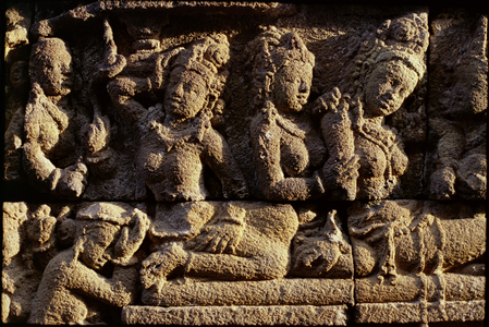 Detail of the exterior, AD 778-850 (volcanic stone)