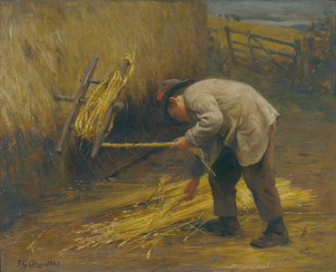 Spinning Thatch Bands, 1883 (oil on canvas)