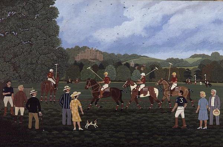 Polo at Dunster, 1987