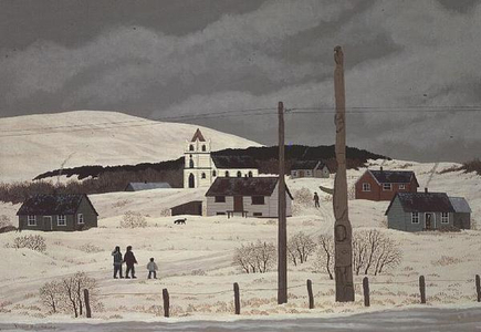 Carrier Indians in the Snow at Hawilgits