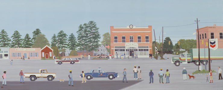 Gay Georgia, Mainstreet, USA (oil on canvas)