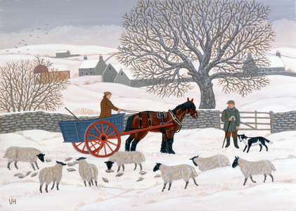 Shepherd's Cart in the Snow