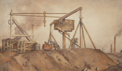 In the Gin Pit (w/c on paper)