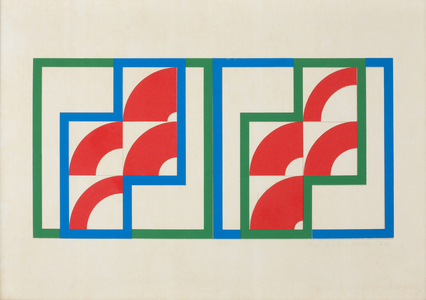 Eight Red Arcs (screenprint)