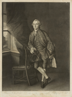 Portrait of Sir Edward Turner, c.1762-63 (mezzotint)