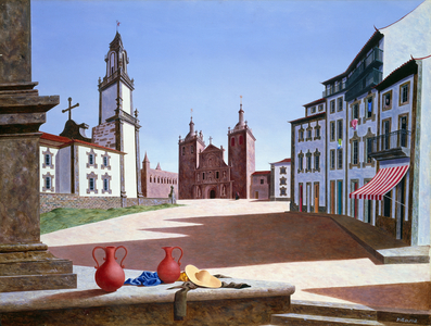 Vizeu, Portugal, 1947 (oil on linen)