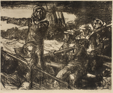 Storm at Sea (charcoal on paper)