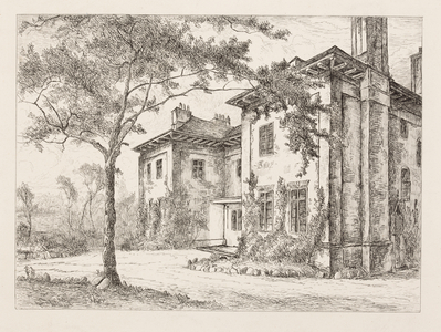 The Old Deanery, from 'Remnants of Old Wolverhampton, Vol. 1', published 1880 (etching)