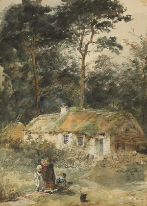 The Home of the Faeds (w/c on paper)